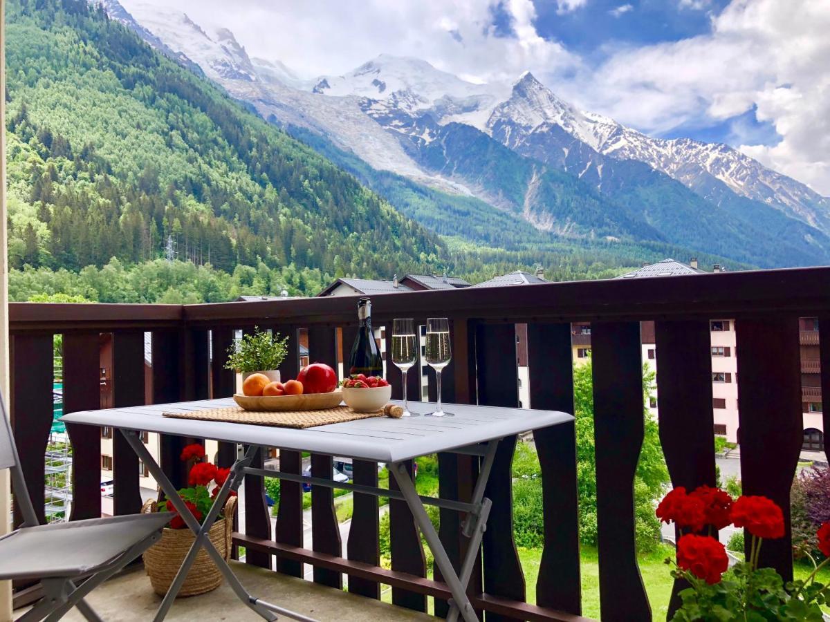 Mont Blanc 43, Vue Mont Blanc , Balcon, Parking Chamonix Exterior foto