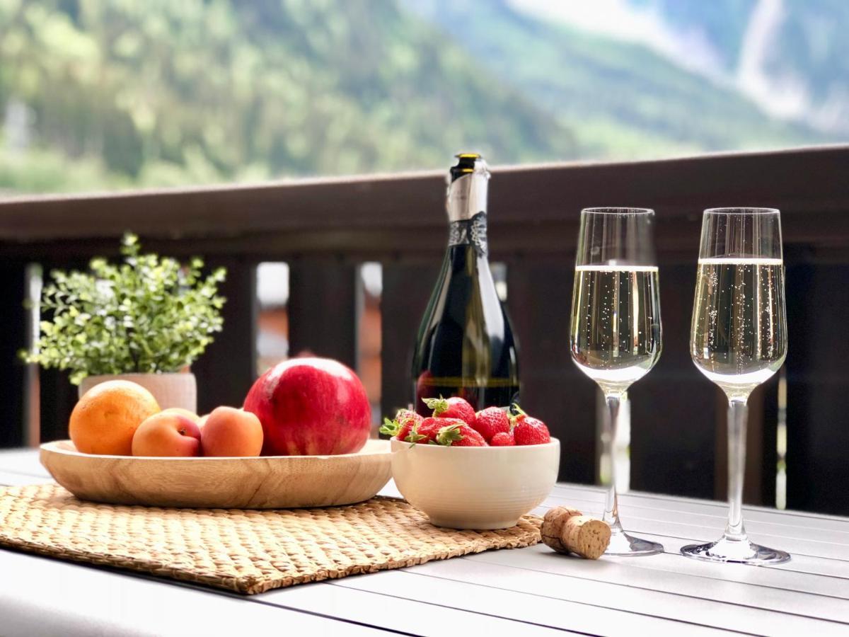 Mont Blanc 43, Vue Mont Blanc , Balcon, Parking Chamonix Exterior foto